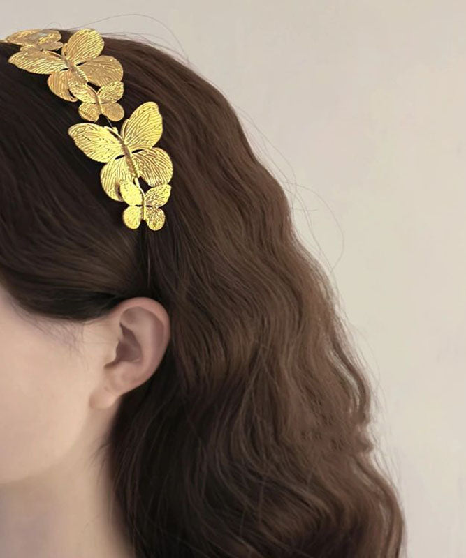 Gold Metal Butterfly Hairpin