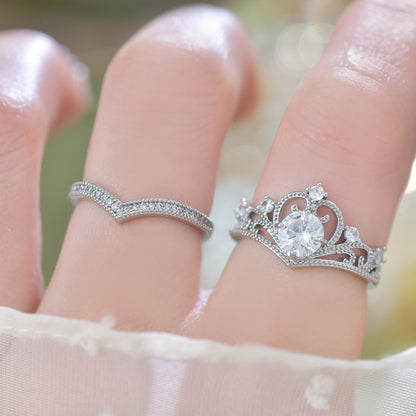 Diamond Tiara Ring Set