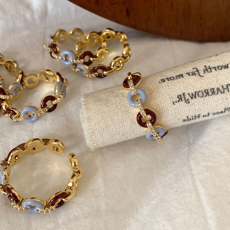 [] Donut Chain Ring