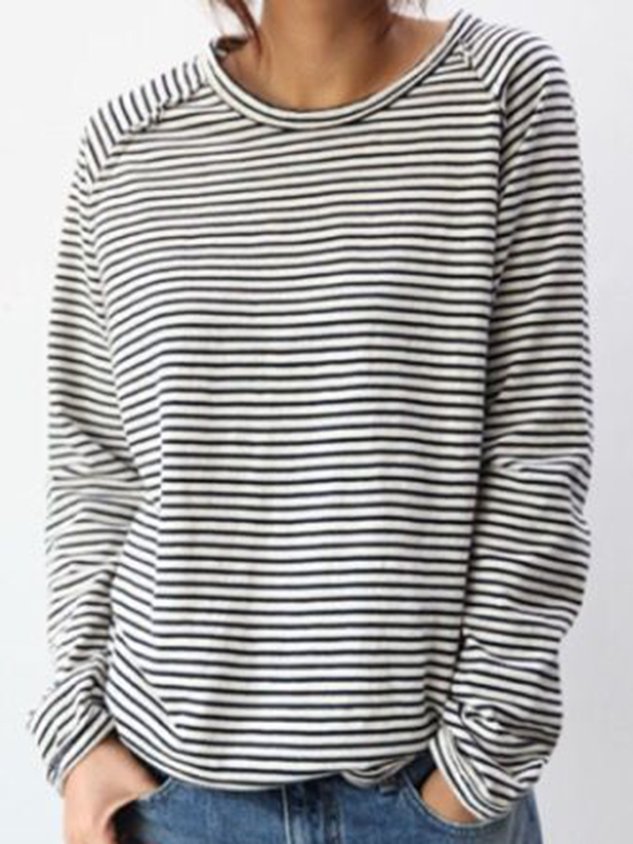 LM | Striped long-sleeved top