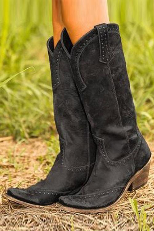 LM | Rustic western cowboy boots