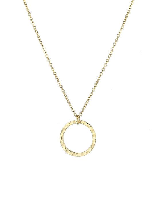 Luxe Organic Open Circle Necklace