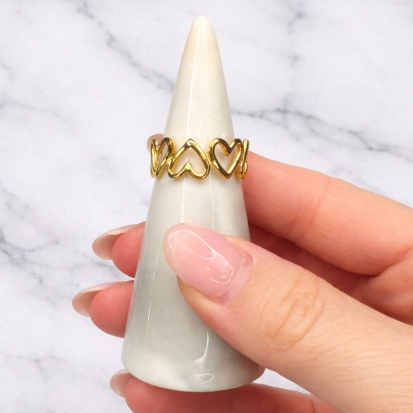 "carina" Waterproof Heart Ring
