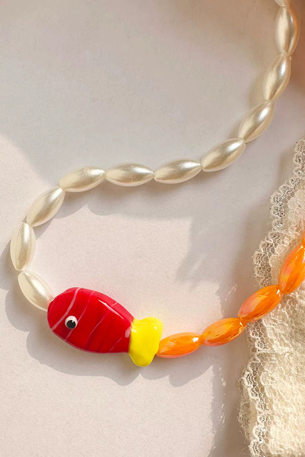 Polka Dot Clownfish Necklace