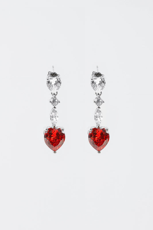 Rhinestone Decor Drop Earrings