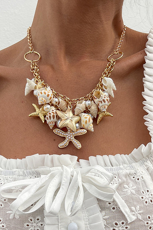 Beach Shell Alloy Necklace