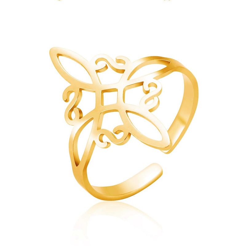 Witches Knot Shield Ring