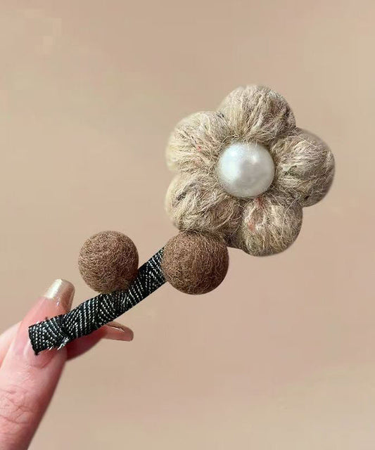 Handmade Resin Fuzzy Fur Fluffy Hairpin