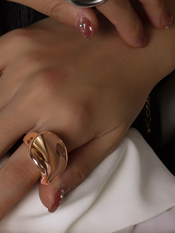 Geometric Color Rings Accessories