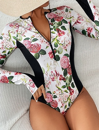 Rash Guard Full Body Swimwear Dive Skin Suit Upf50+ Quick Dry High Elasticity Long Sleeve Swimwear Surfing Diving Snorkeling Summer