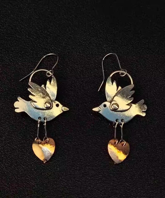 Copper Love Little Brid Drop Earrings