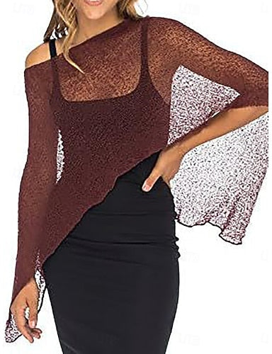 Swimwear Cover Up Rash Guard Swimsuit Patchwork See Through Vacation Beach Wear Plain Round Neck Sleeveless Bathing Suits