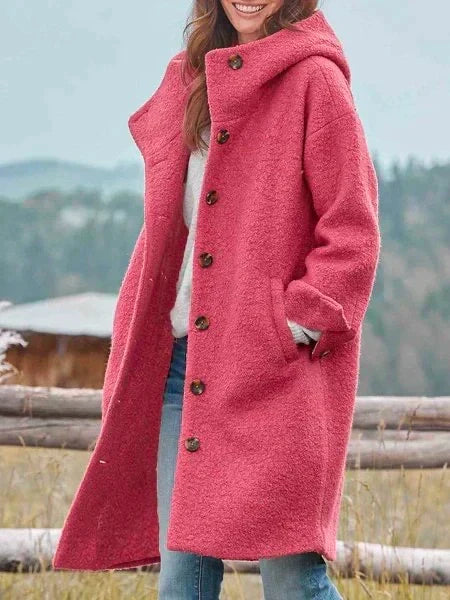 LM | Oversized wool coat for women