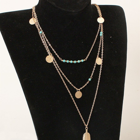 Simplicity Geometric Patchwork Necklaces