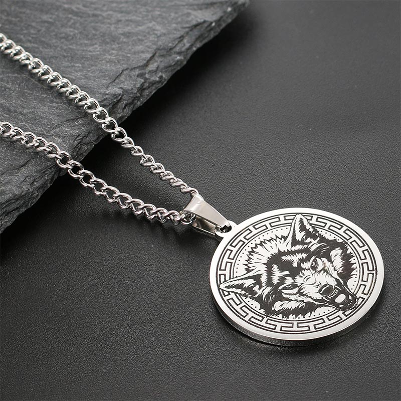 Titanium Steel Spiritual Protection Necklace With Animal Pendant