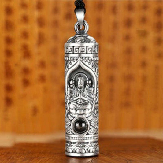 Buddha Stones Chinese Zodiac Natal Buddha Projection Prosperity Necklace Pendant