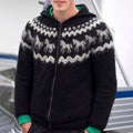 Retro Warm Iceland Jacquard Zipper Hooded Sweatshirt elevenforest