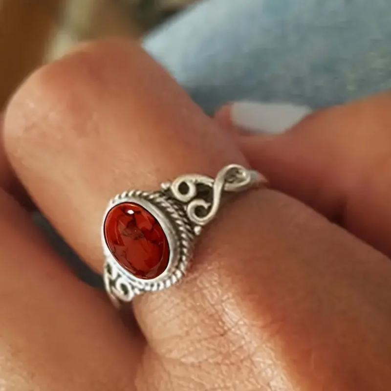 Inlaid Stone Ring