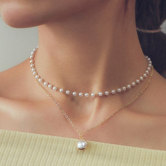 Daily Patchwork Pearl Necklaces