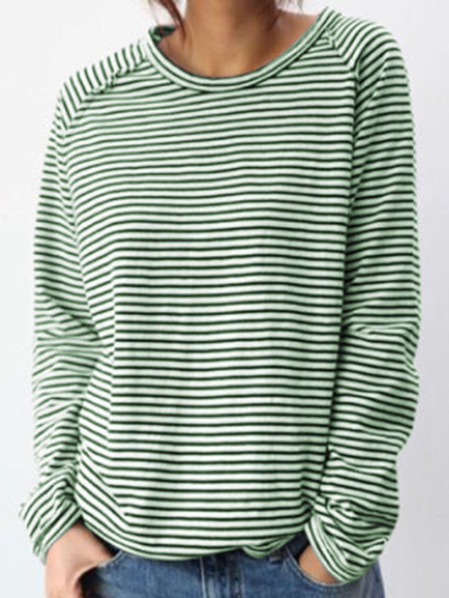 LM | Striped long-sleeved top
