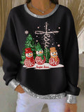 Comstylish Women's Casual Christmas Faith Sweatshirt