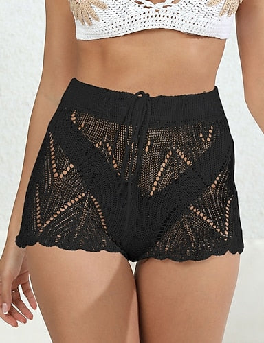 Swimwear Stretchy Boxer Shorts Swim Trunk Swimsuit Cut Out Vacation Beach Wear Color Sleeveless Bathing Suits