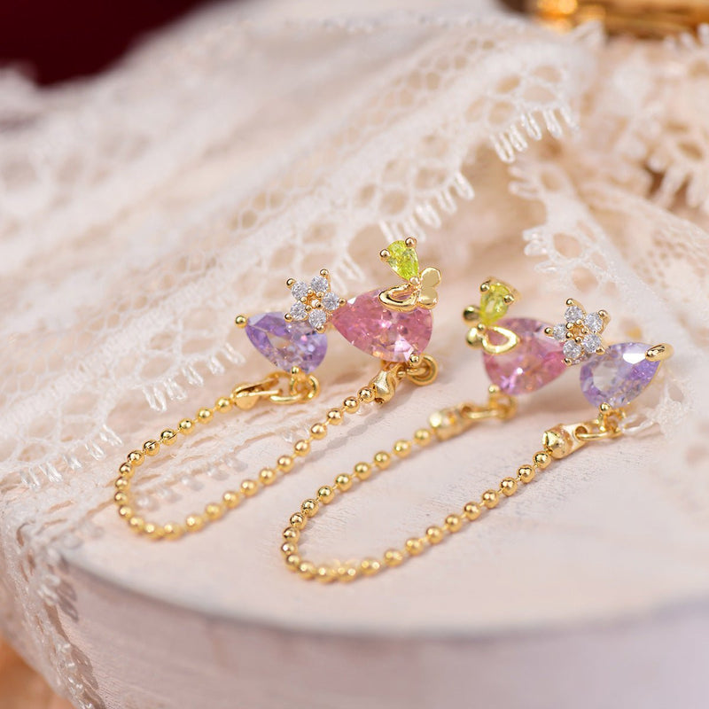 Brooklyn Flower Butterfly Earrings