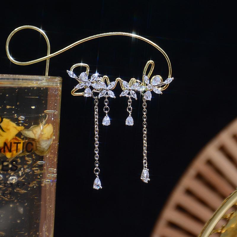 Jenny Flower Drop Earrings (gold/silver)