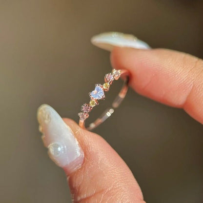 Flower Heart Ring