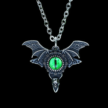 Flying Evil Eye Skull Pendant