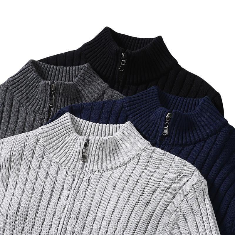 LM | Knitted sweater with stand-up collar 2024