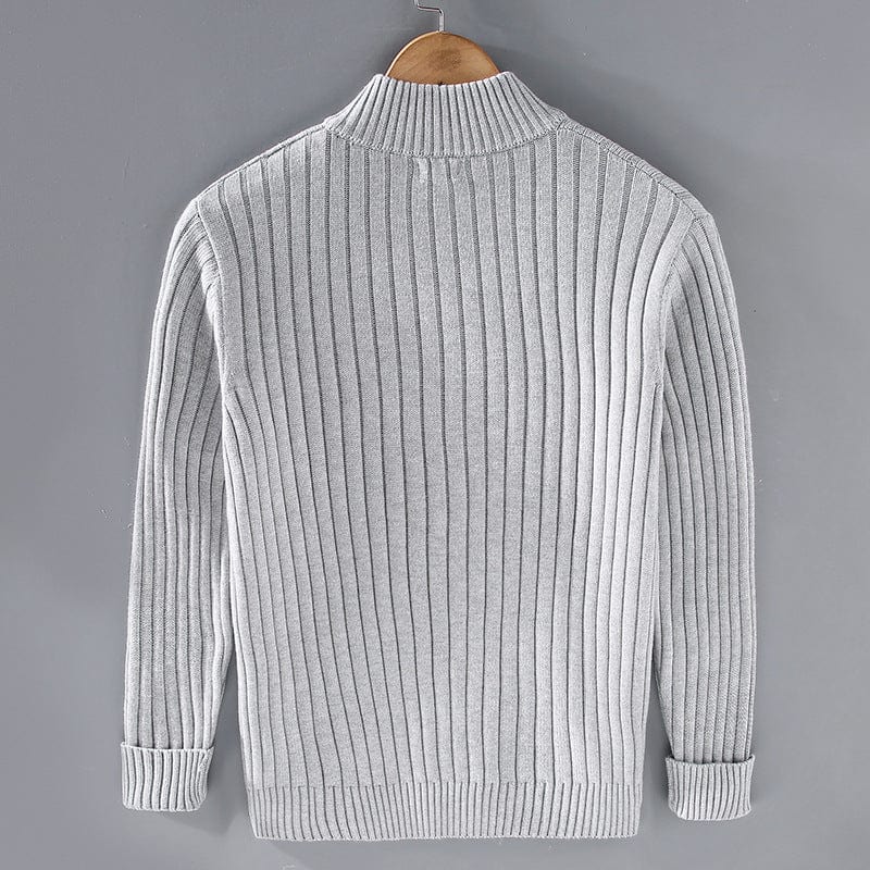 LM | Knitted sweater with stand-up collar 2024