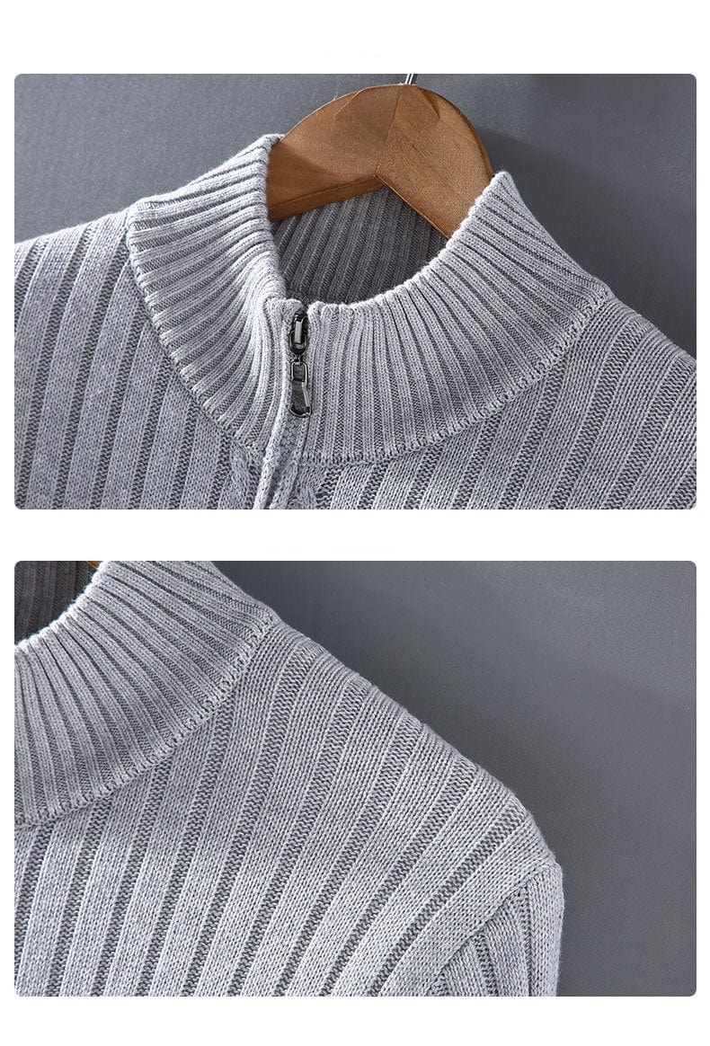 LM | Knitted sweater with stand-up collar 2024