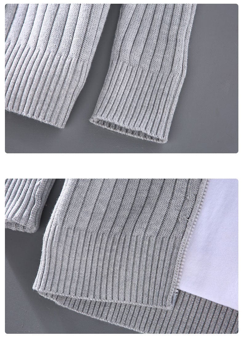 LM | Knitted sweater with stand-up collar 2024