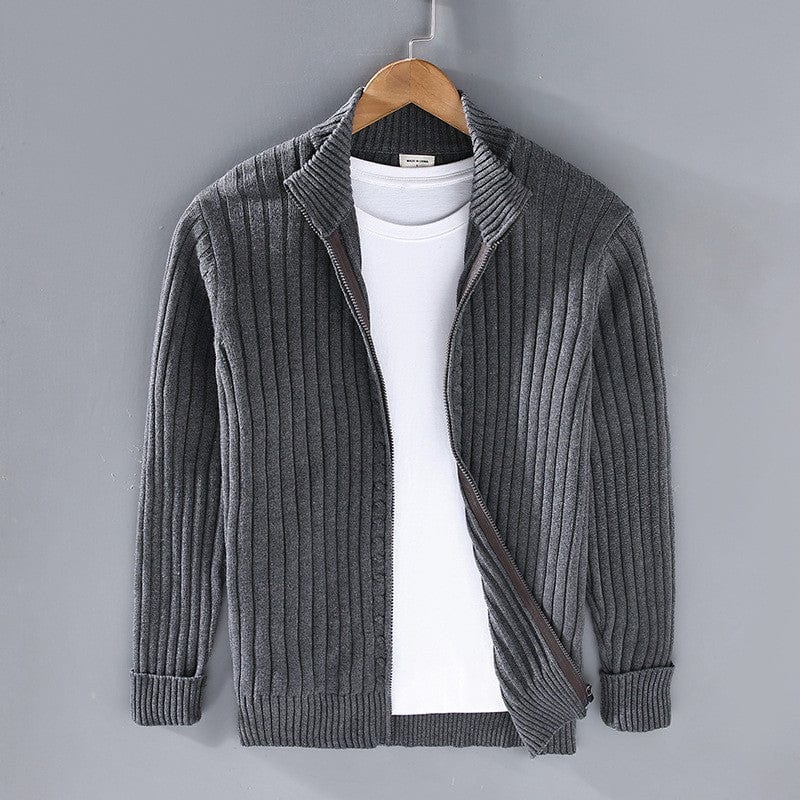 LM | Knitted sweater with stand-up collar 2024