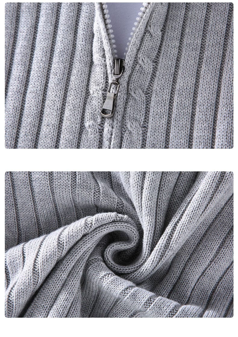 LM | Knitted sweater with stand-up collar 2024