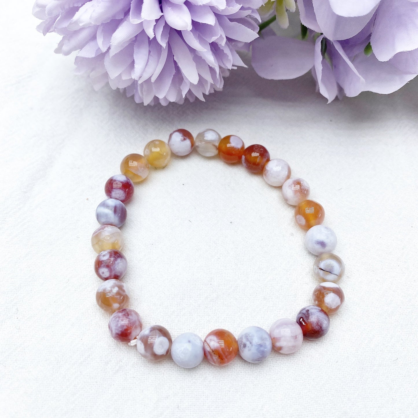 Galaxy Tiger Eye & Orca Onyx Chakra Bracelet 8mm