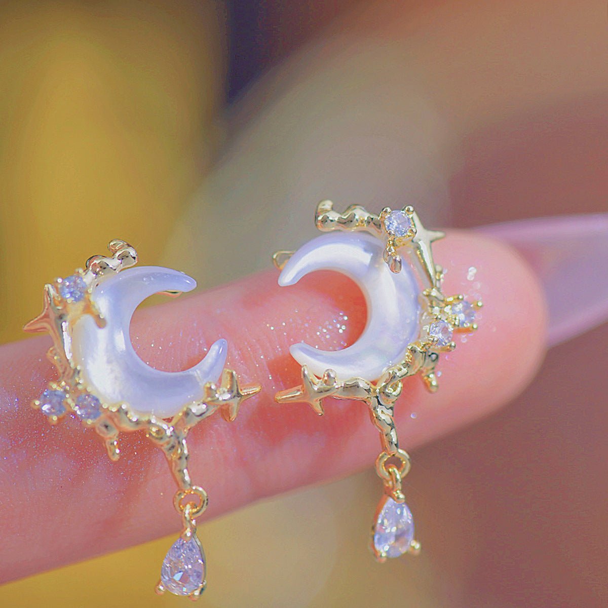 Golden Moon Earrings