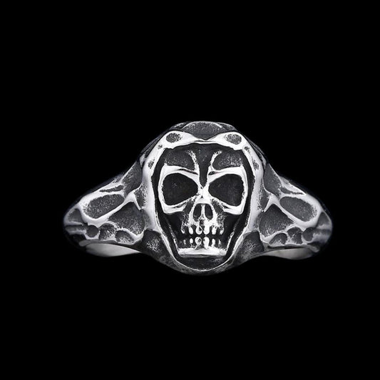 Headstone Skull Ring