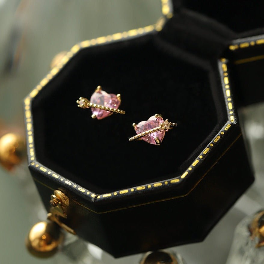 Marlene Heart Stud Earrings