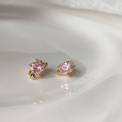 Marlene Heart Stud Earrings