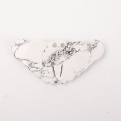 Howlite Butterfly Spiritual Pendant 3.28 Inch for Protection