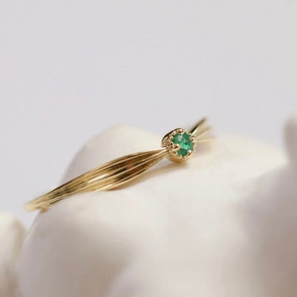 Ilona Emerald Ring