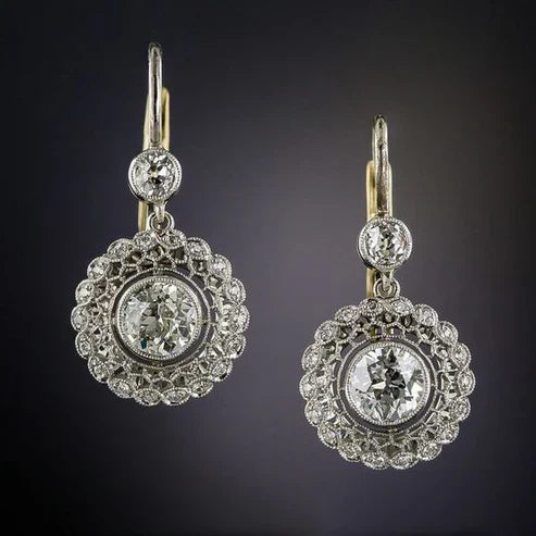 Mandala Earrings With Zirconia