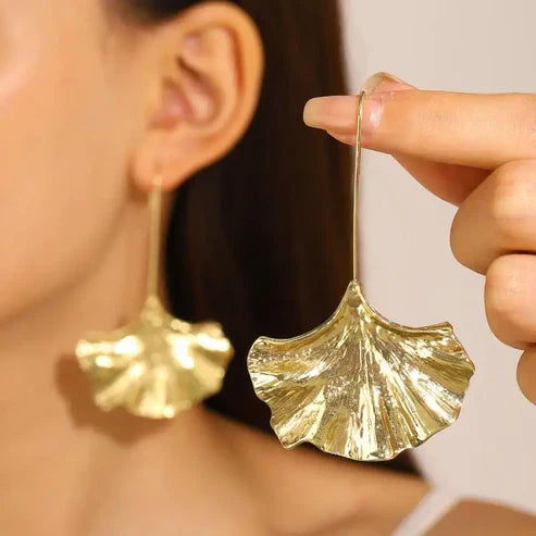 Golden Petal Earrings