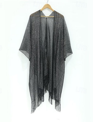 Swimwear Cover Up Swimsuit Fringe Hem Cut Out Vacation Beach Wear Striped V Neck Long Sleeve Bathing Suits