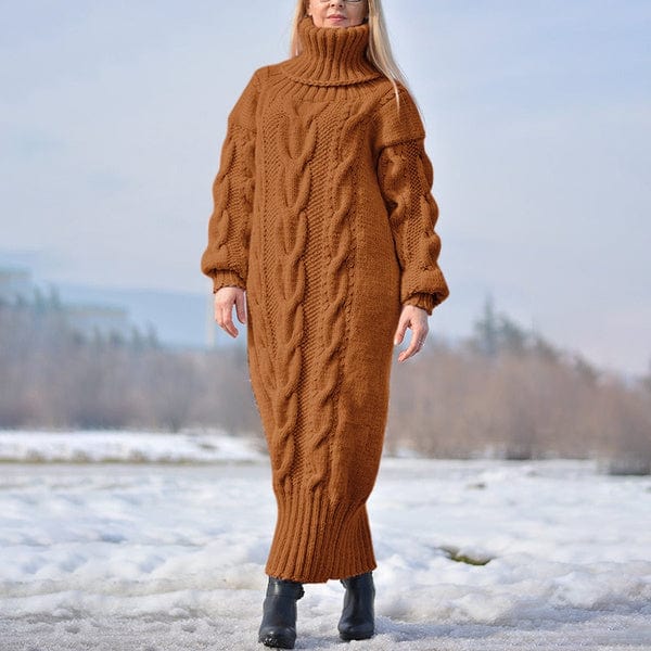 LM | Loose, twisted knit turtleneck sweater 2024