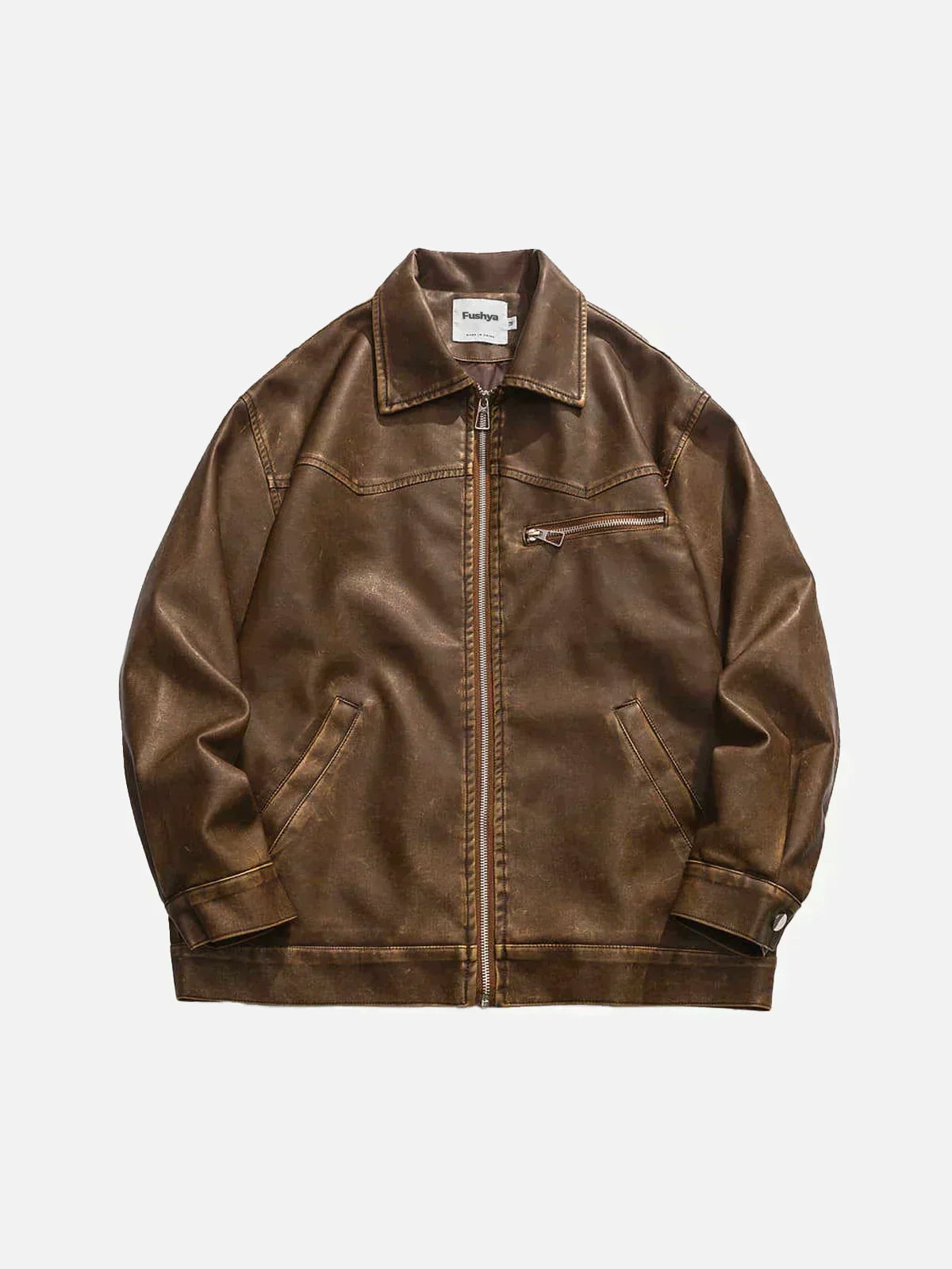 LM | Deep Washed Leather Jacket