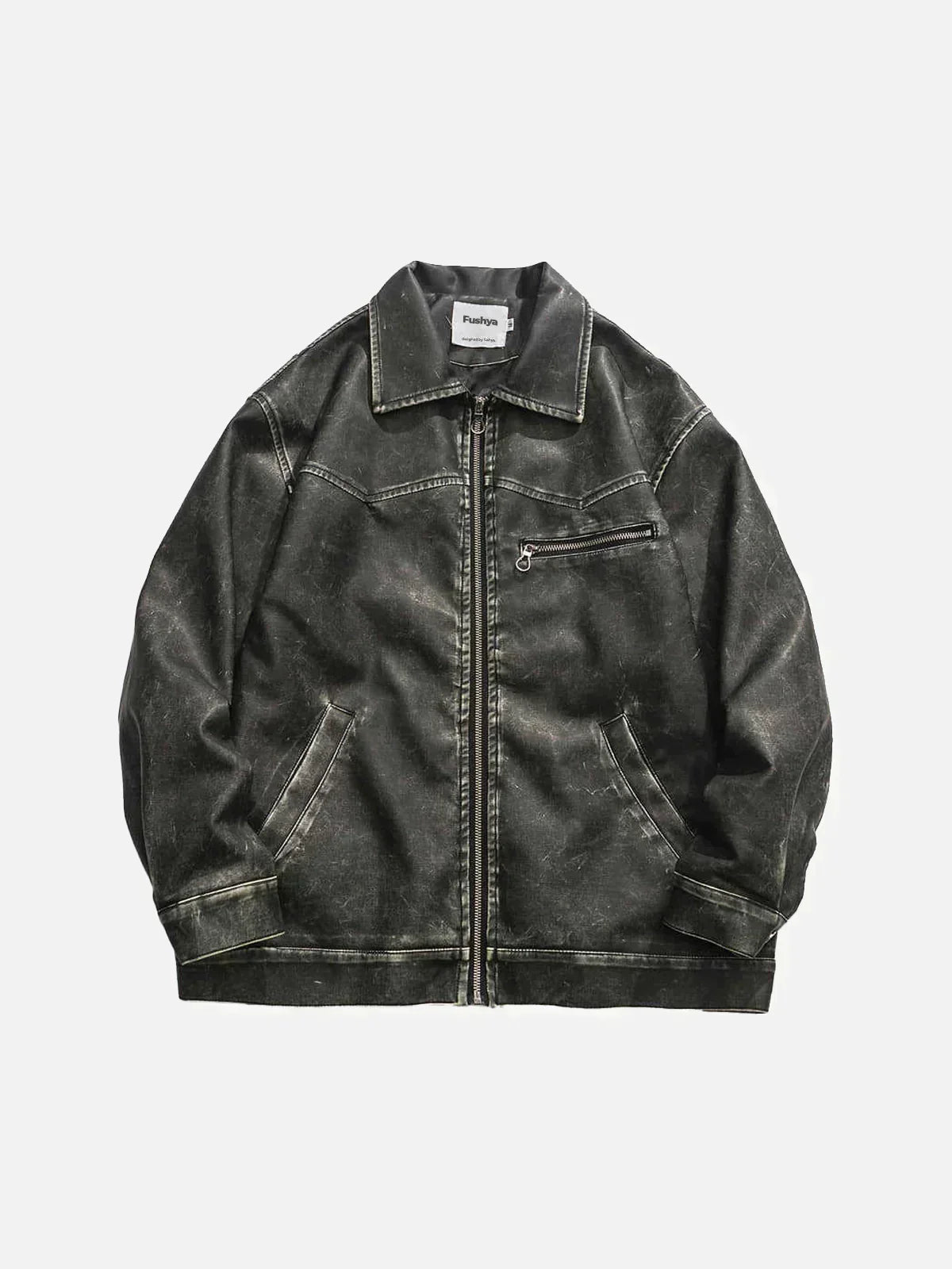 LM | Deep Washed Leather Jacket