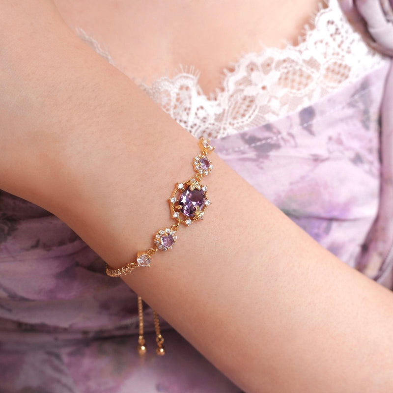 Lilac Butterfly Bracelet